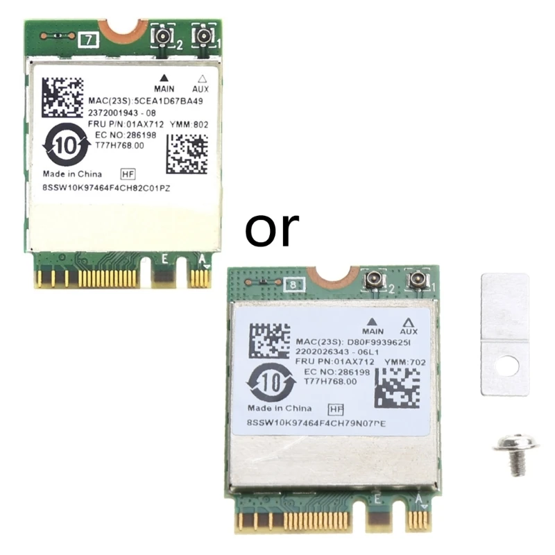 

Built-in Wireless Card RTL8822BE Bluetooth-compatible5 2.4/5G 802.11AC P9JB