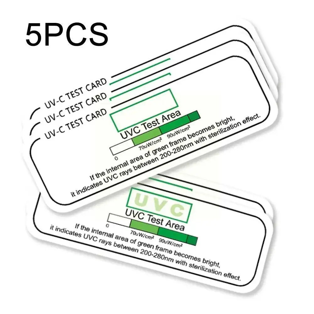 

5PCS/lot Light Ultraviolet Sterilization UV Test Cards Light Test UVC UV Accessories Indicator 254nm Cards Wavelength Cards B6A5