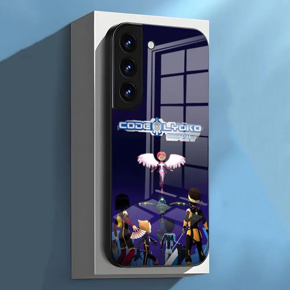 Чехол для телефона C-Code Lyoko для Samsung S26 S25 S24 FE S23 S22 S21 Plus S20 Ultra Note20Ultra, черный, стеклянный (art.: 3920db3827e91) - 3920db3827e91