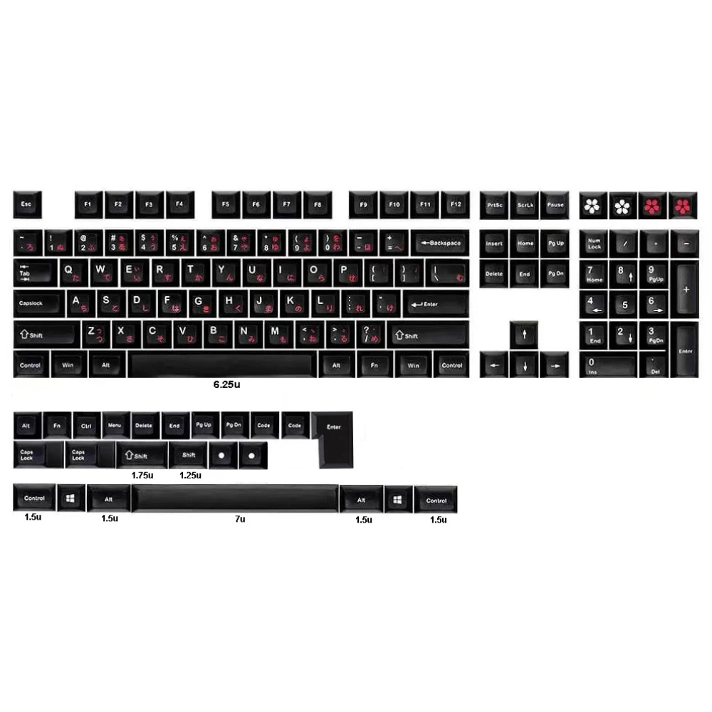 Набор сублимационных кейкапов XDAL PBT DSA Profile Cross Switch, оригинальные кастомные кейкапы ручной работы для механических клавиатур (art.: 3920dbdf021a0) - 3920dbdf021a0