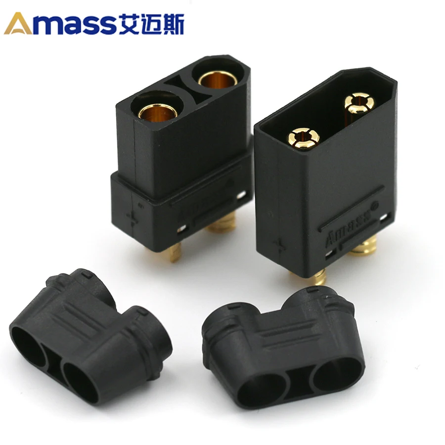 

Free Shipping Amass 5pair Xt90h.b Xt-90 with Sheath Male Female 4.5mm Bullet Connectors Plugs Rc Lipo Battery