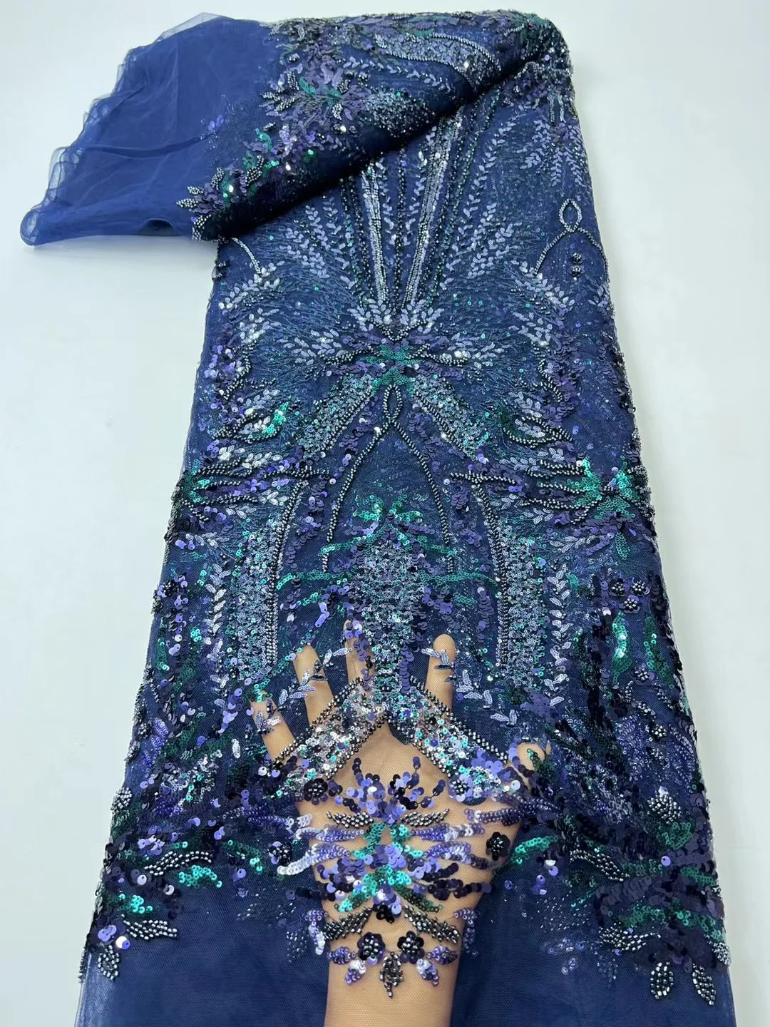 Роскошная французская Тюлевая кружевная ткань для невесты материалы жениха