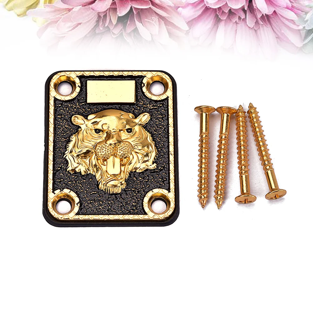 

Plate Neck Guitar Bass Screws Reinforcing Baseplate Zinc Alloy Neckplate Parts Electric Base Custom Bottom Jack Square Jackplate