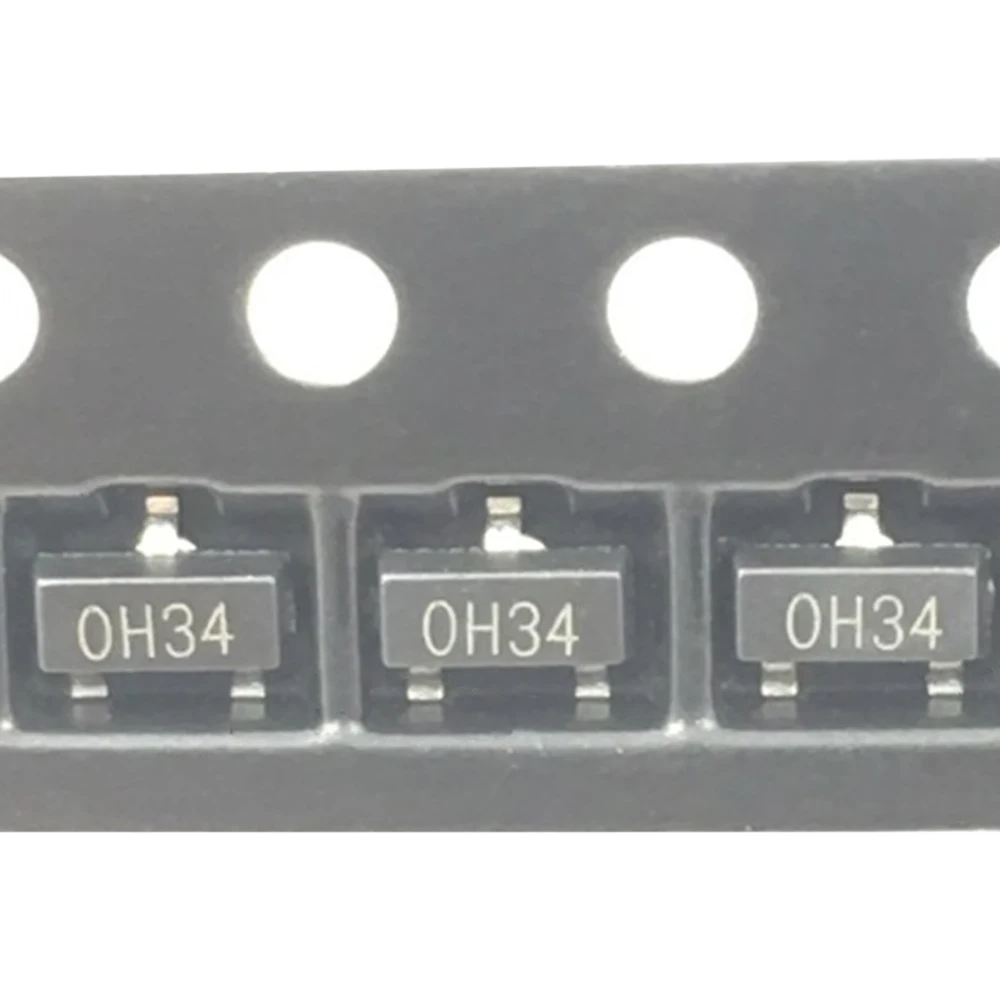 

10pcs OH34 N pole trigger Hall sensor patch SOT-23 Hall chip new original