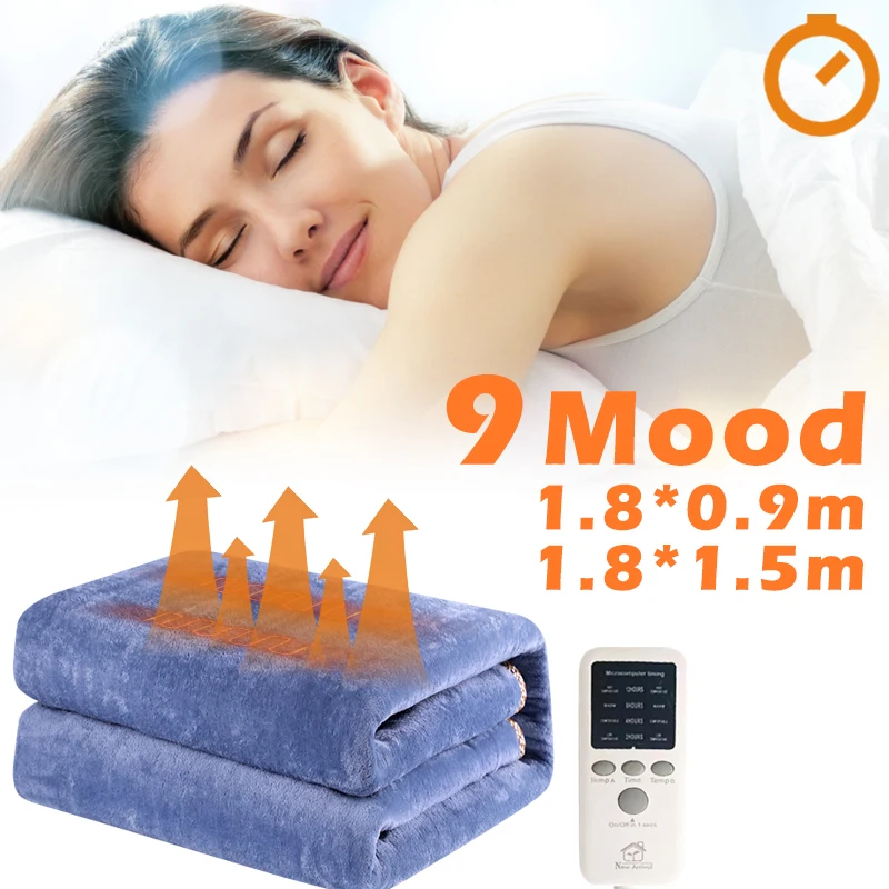 

Winter Electric Blanket Thicker Heater Heated Blanket Mattress Thermostat Electric Heating Blanket Body Warm Security Heated Pad