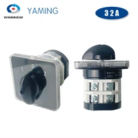 lw31 rotary selector 32a 2 poles high voltage cam manual transfer changeover switch ymz12 322 factory supplied