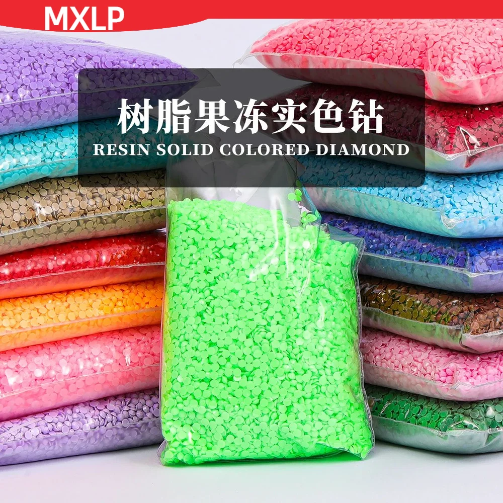 Стразы из смолы с плоской задней частью для DIY ювелирных изделий дизайна ногтей