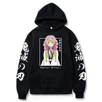 anime kanroji mitsuri hoodie demon slayer men sweatshirts streetswear hip hop pullover
