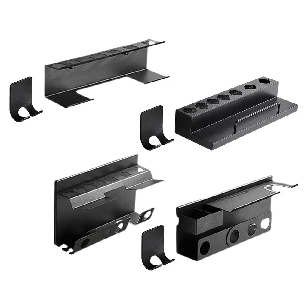 

Держатель для хранения в сборе, простой в установке, не сверляющий настенный держатель, подставка для щипцов, щёток, сушилки, спальни