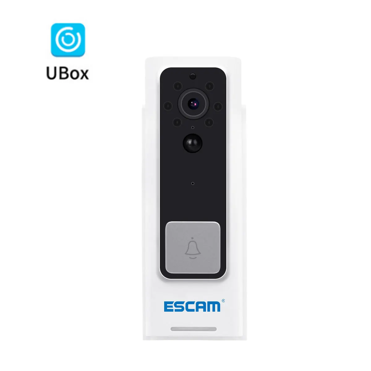 

ESCAM V3 wireless smart doorbell two-way voice night vision PIR cloud storage