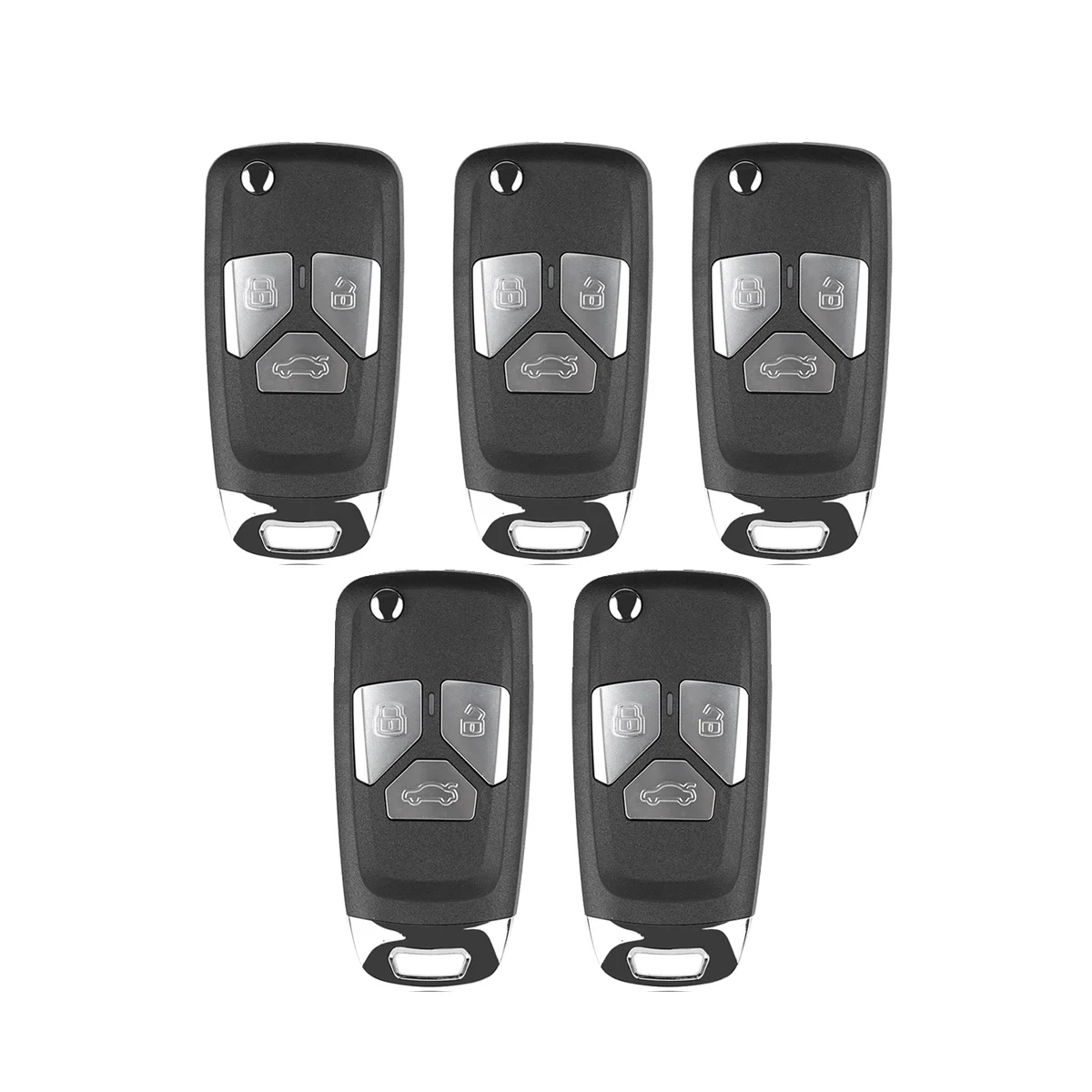 

Xhorse XNAU01EN Universal Wireless Remote Key Fob Flip 3 Button for Audi Type for VVDI Key Tool 5 Pcs/Lot
