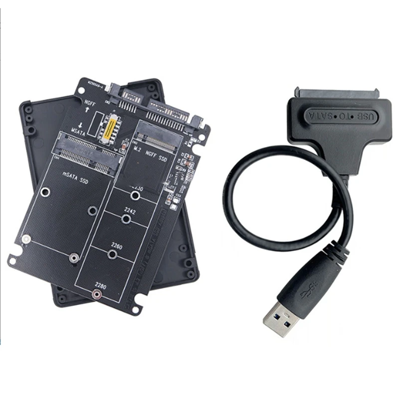 

Внешний корпус M.2 SSD на SATA3, адаптер M.2 NGFF SATA SSD, MSATA-SATA M.2 NGFF в SATA, адаптер для жесткого диска, плата