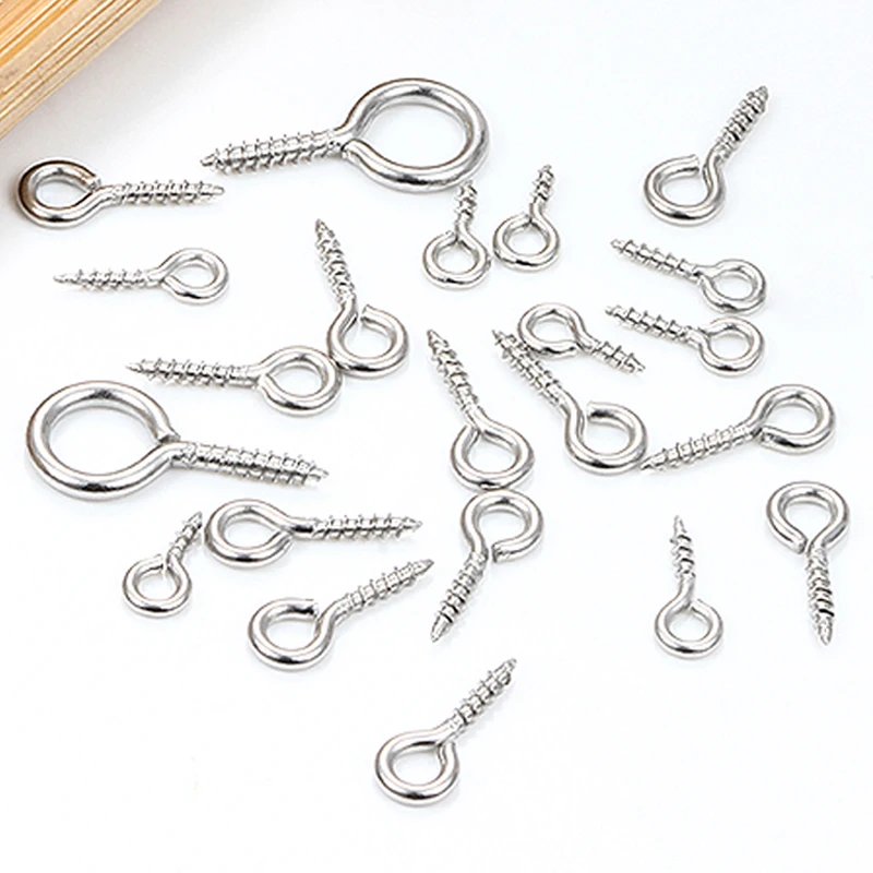 20Pcs/Lot Stainless Steel Sheep Eyes Nail Screw Jewerly Making Supplies Accessorie DIY For Beaded Pendant Fashion Style Ornament