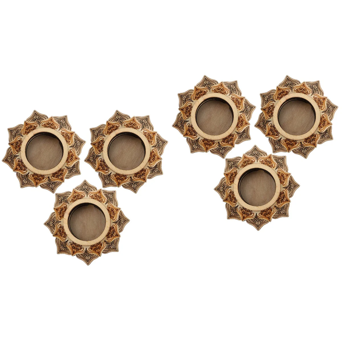 

Crystal Standsphere Mini Mandala Holder Globe Wood Holders Display Flowerbases Chakrawooden