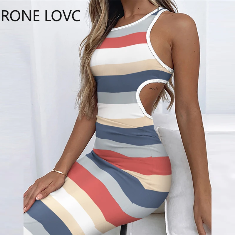 

Женские элегантные облегающие Повседневные платья миди без рукавов с открытой спиной