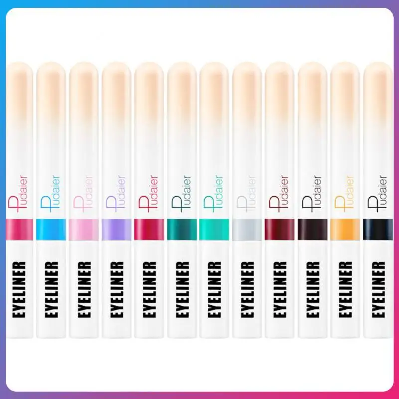 

12 Colors Liquid Eyeliner Non Easy Smudge Eyeliner Colorful Eyeliner Cosmetics Waterproof Eyeliner Pen Fast Quick Dry