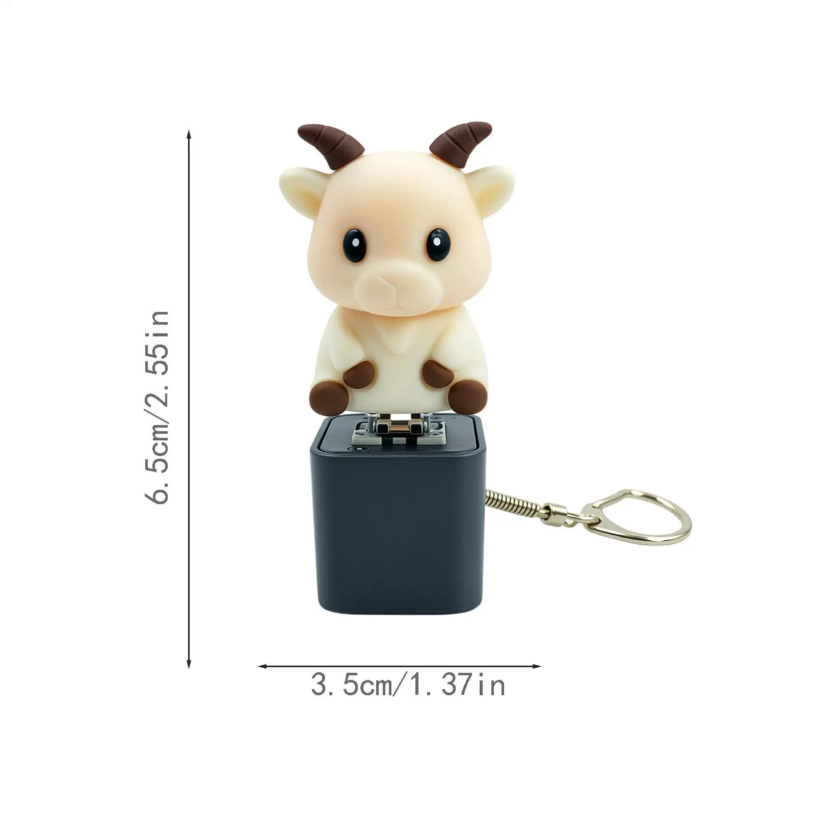 Брелок-антистресс Clicker Fidget Fun Animal со светодиодной подсветкой и звуком, брелок-клавиатура для школы, совещаний, дома, класса, работы (art.: 3920dbe69d47b) - 3920dbe69d47b