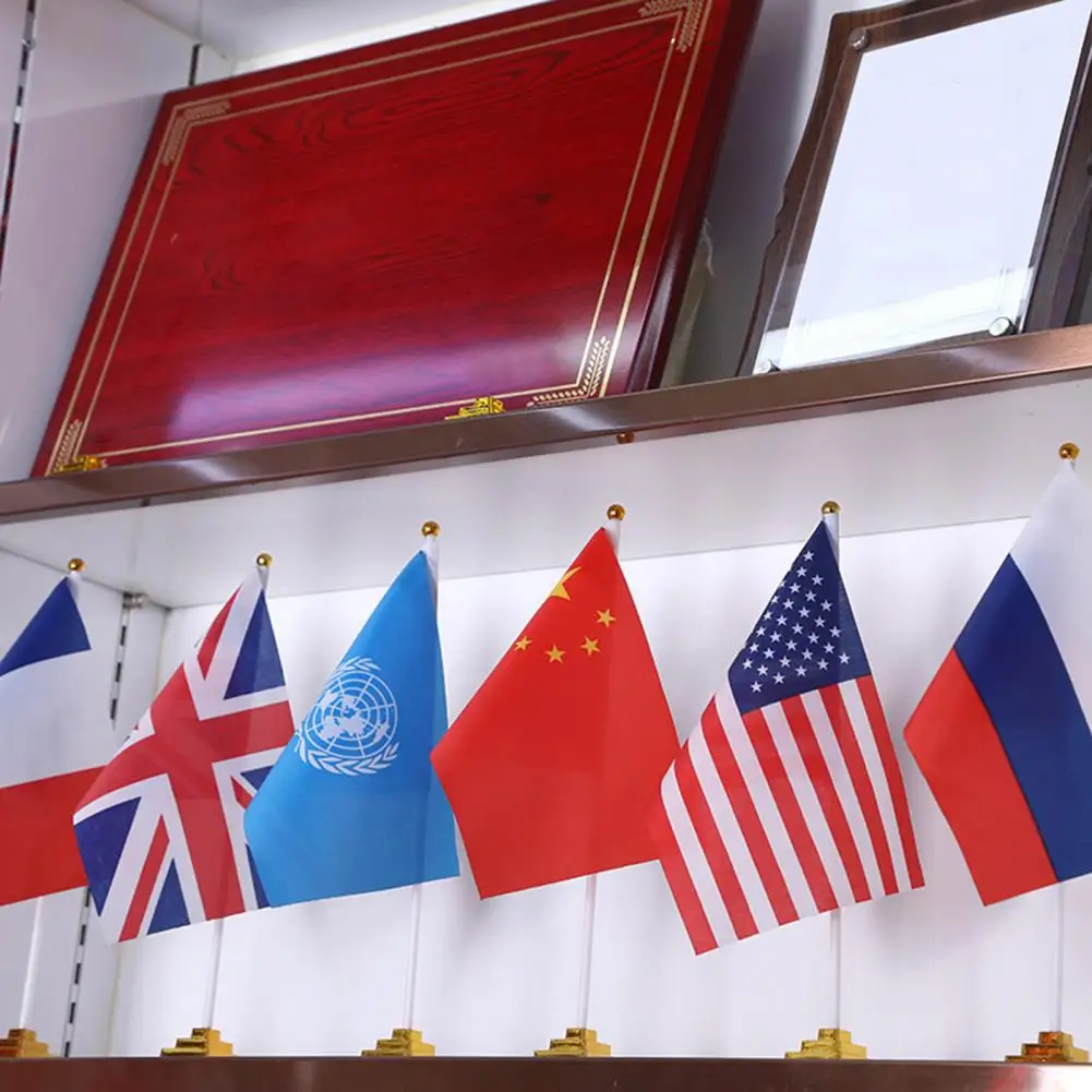 

Excellent Flag Holders Lightweight Long-lasting Small Flag Display Stands Stainless Flagpole Bases Office Supplies