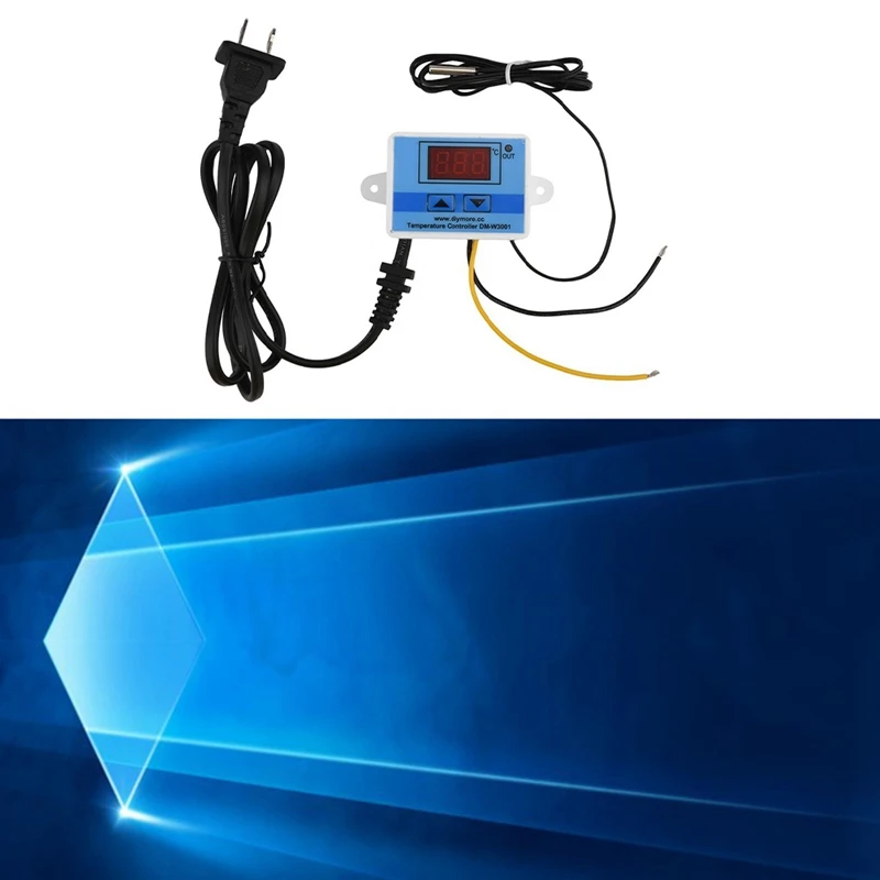 110-220V/1500W XH-W3002 Controller Computerized Digital Temperature Control Switch Intelligent +US Plug