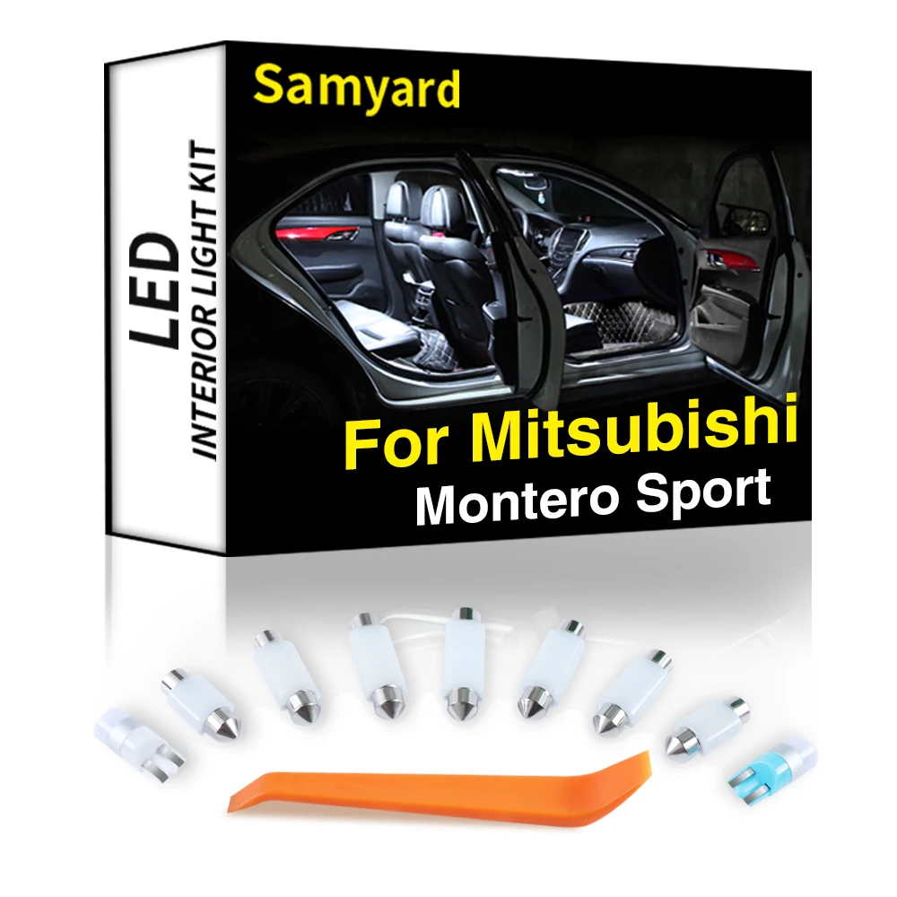 

Ceramics 13Pcs Interior LED For Mitsubishi Montero Sport 1997-2004 Canbus Vehicle Bulb Indoor Dome Map Reading Trunk Light Parts