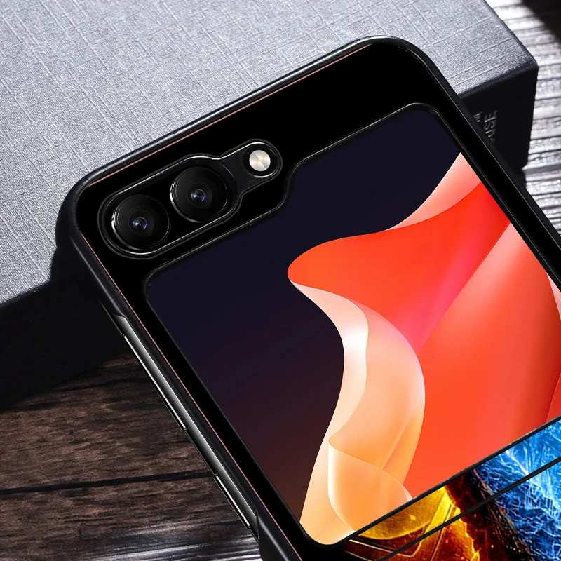 Для Samsung Galaxy Z Flip6 Flip5 Flip3 Flip4 Mortal Kombat жесткий черный ударопрочный ZFlip6 5G ZFlip чехол для