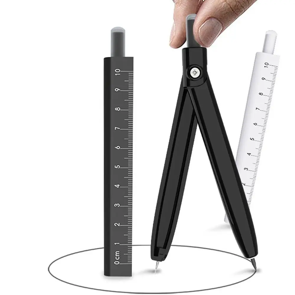 

Multifunctional 2B Compass Pencil Durable Math Geometry Tools Students Drawing Compasses Ruler Stationery
