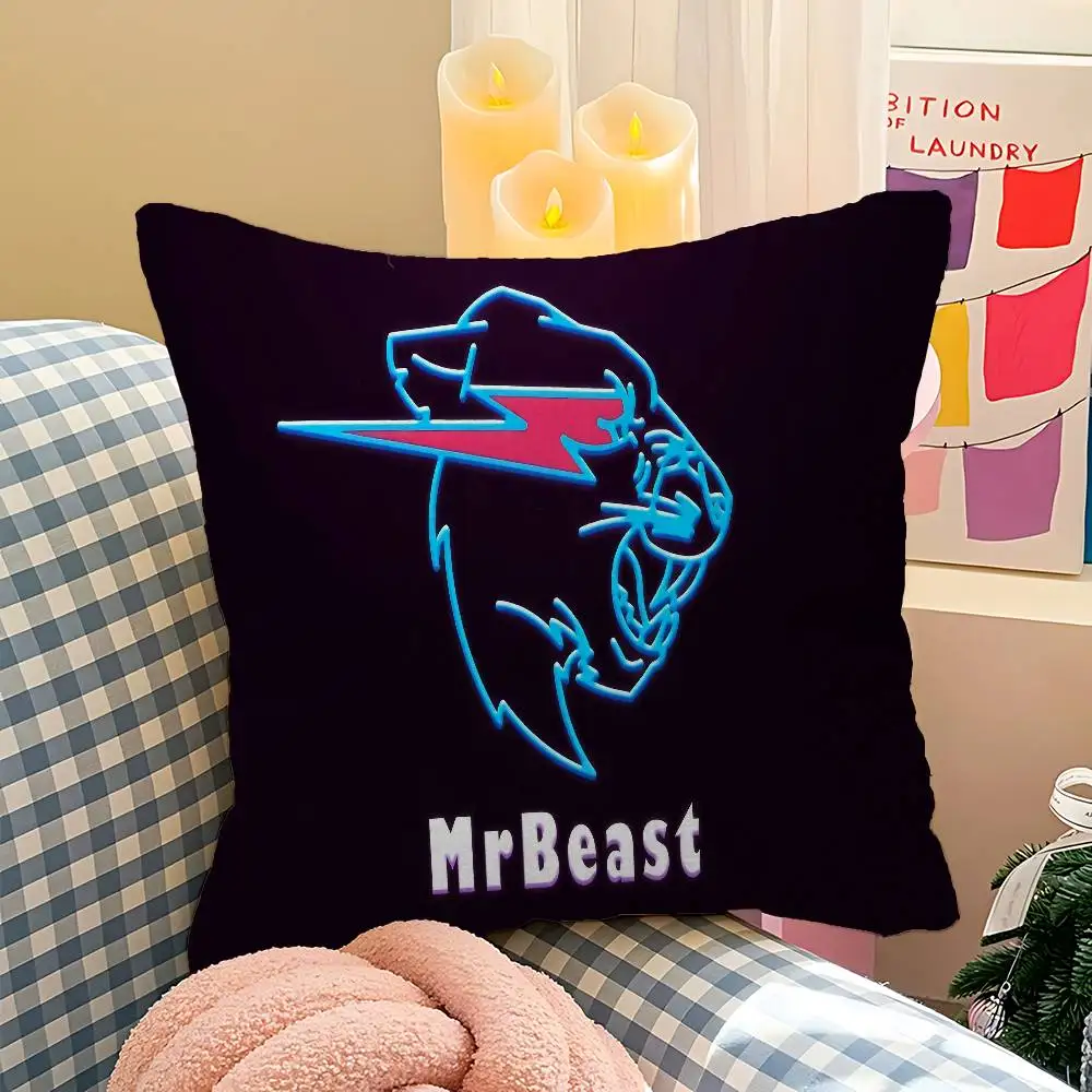 Фото Чехол для подушки Individual Creato Mr-B-Beast, чехол для автомобильной подушки, чехол для дивана, автомобиля, рождественский подарок, 40x40 см, 45x45 см №3
