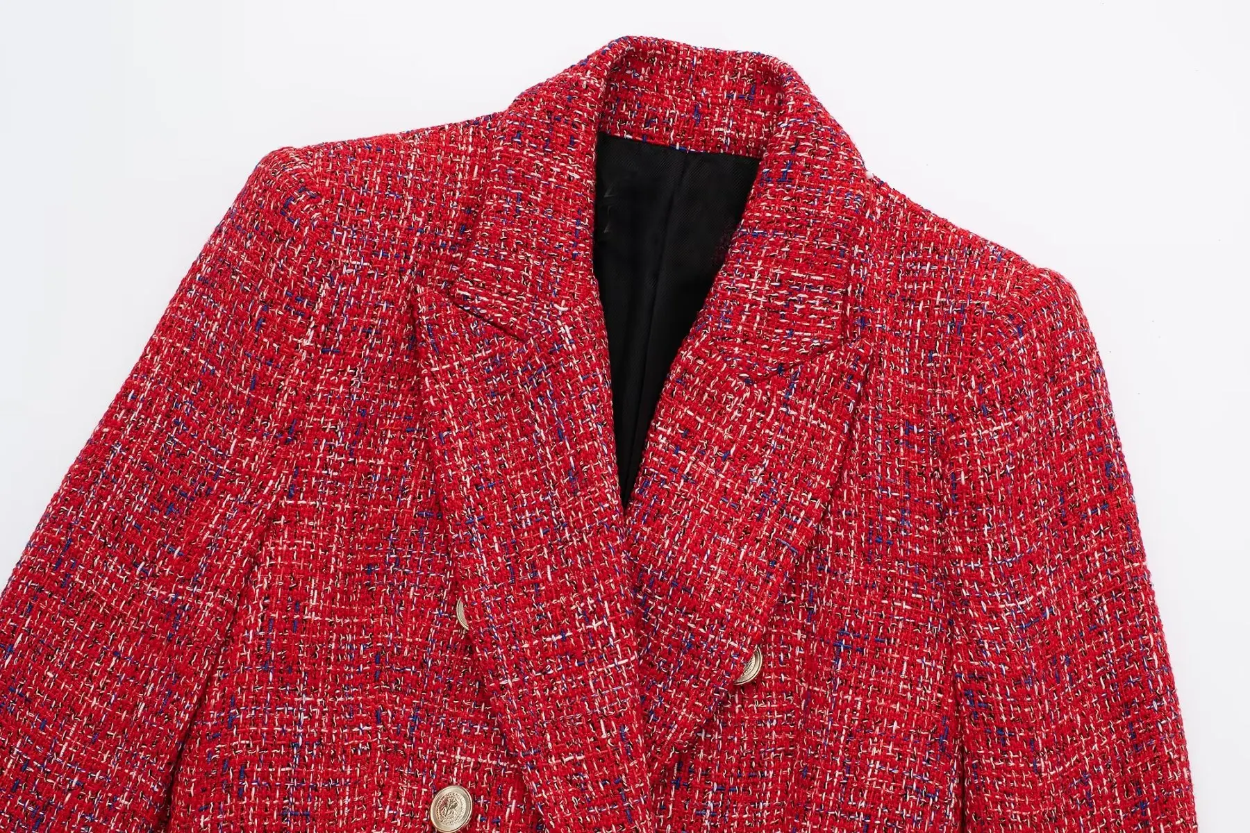 Retro women's double breasted suit jacket