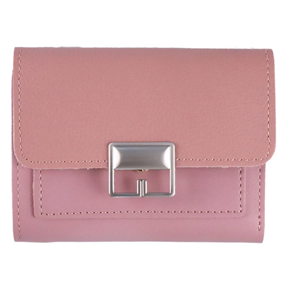 

Simple Fashion Waterproof Coin Purse Short Travel Multifunctional PU Leather Flip Mini Casual Ladies Organizer Women Wallet