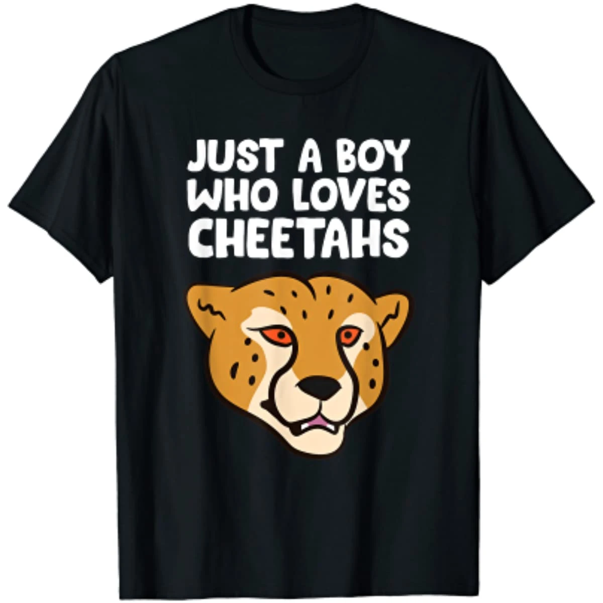 

Just A Boy Who Loves Cheetahs T-Shirt T Shirts for Men Graphic T Shirts Streetwear Mens T Shirts Four Seasons Cotton