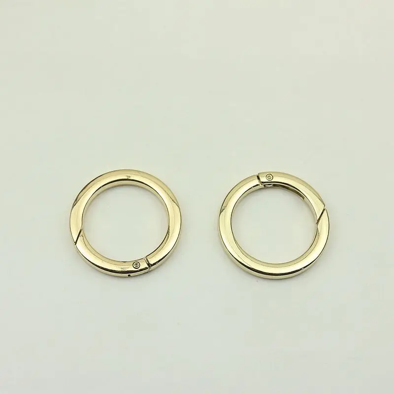 20Pcs 32mm Flat Metal Spring Rings Bag Strap Hook Buckle Handbag O Ring Connector Belt Clasp Dog Collar Buckles DIY Accessory