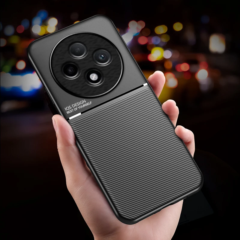 Чехол для OPPO Reno 12F кожаная текстура Магнитный Тонкий матовый чехол Reno12F 12 F