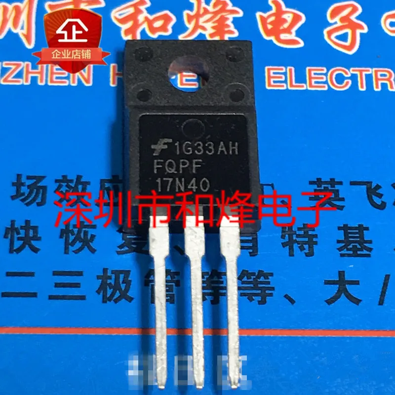 

5PCS-10PCS FQPF17N40 TO-220F 9.5A 400V New And Original On Stock