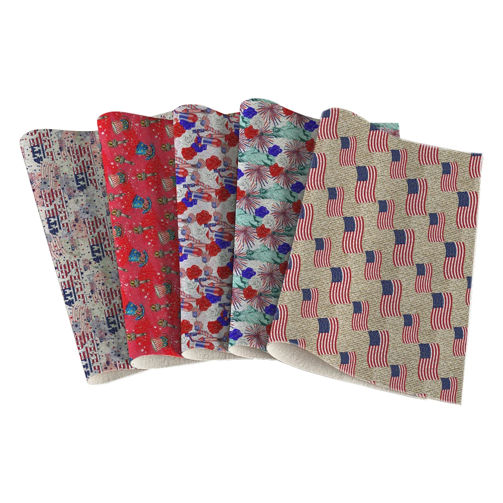 Американская авангарда День Независимости узор личи зернистая искусственная