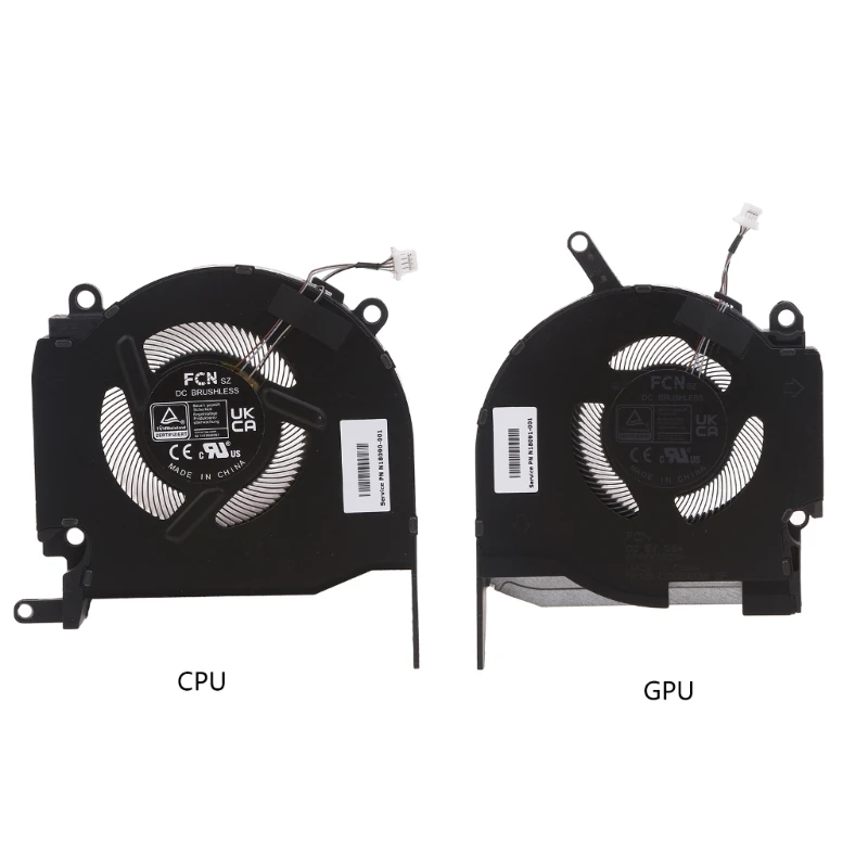DC5V 0.5A CPU GPU Cooler Radiator Fans For OMEN TPN-Q280 16-K 16-N Notebook CPU GPU Cooling Fan Metal Heatsink