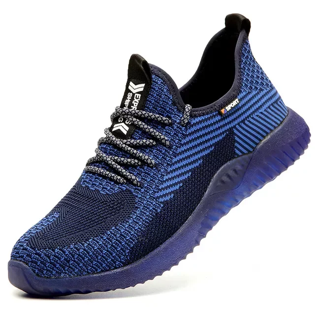 

Safety Shoes Steel Toe Cap Anti-Smashing Work Safety Shoe Men Lightweight Breathable Sport Work Shoe Boots Indestructible