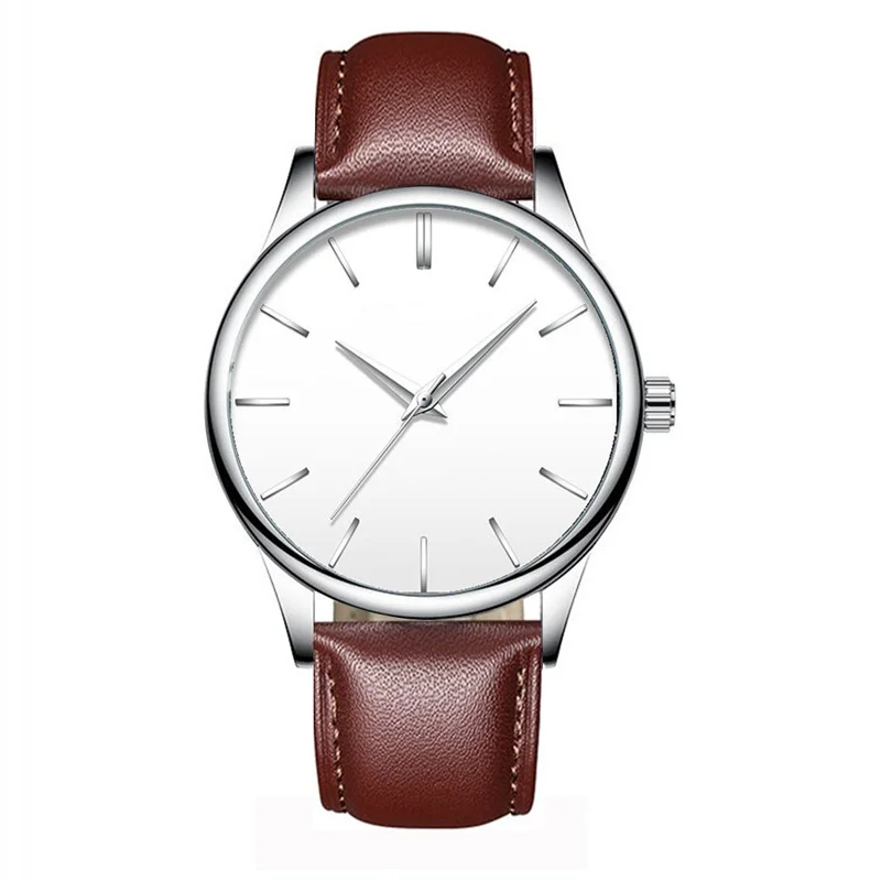 

Simple Personality Quartz Watch Men's Leather Business Wristwatch