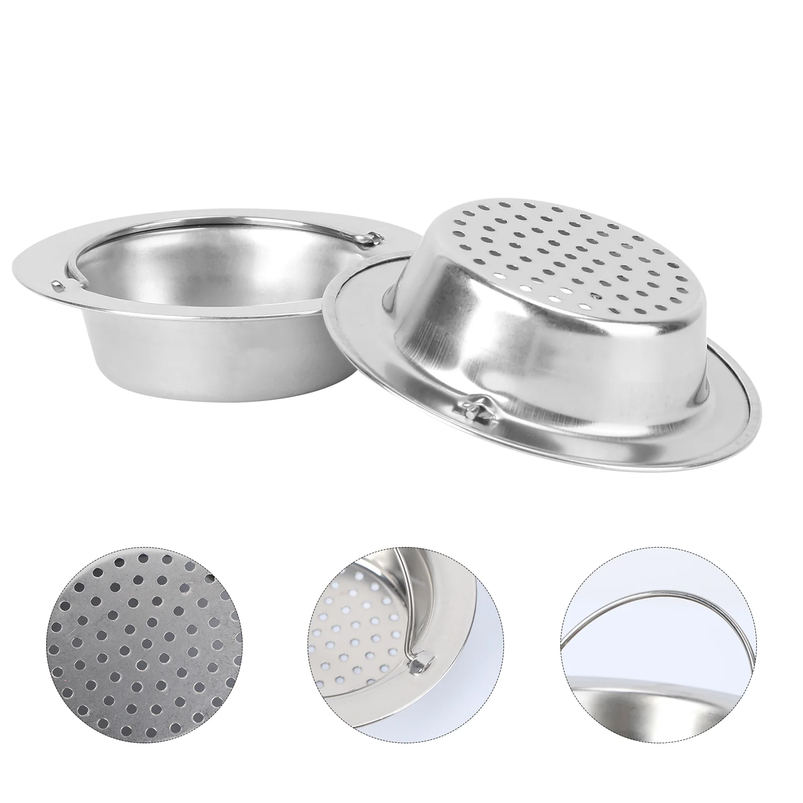 

2pcs Handle Kitchen Sink Strainer Garbage Mesh Stopper Waste Plug Sink Filter Hair Catcher