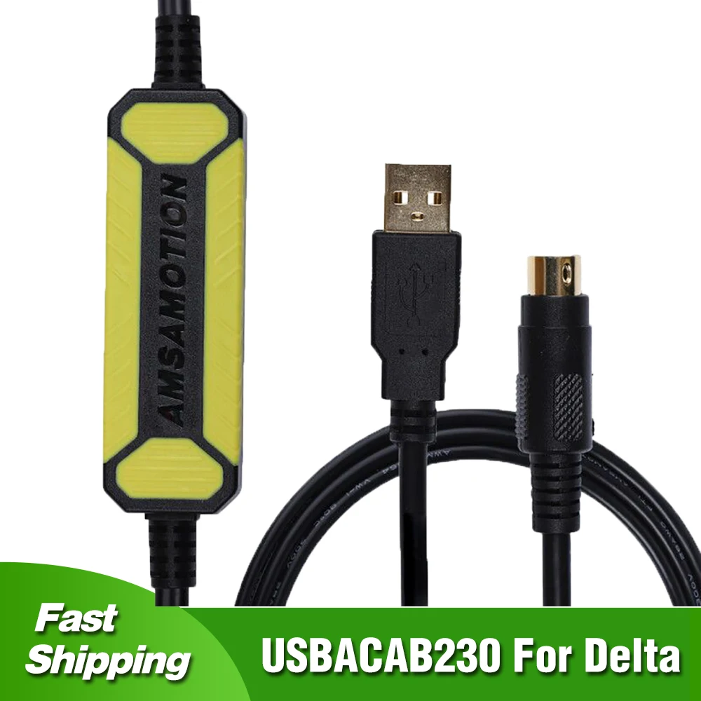 

USBACAB230 For Delta DVP PLC 14SS211R Programming Cable USB TO RS232 Adapter USB-DVP For Xinje PLC XC/XD/XE Data Line