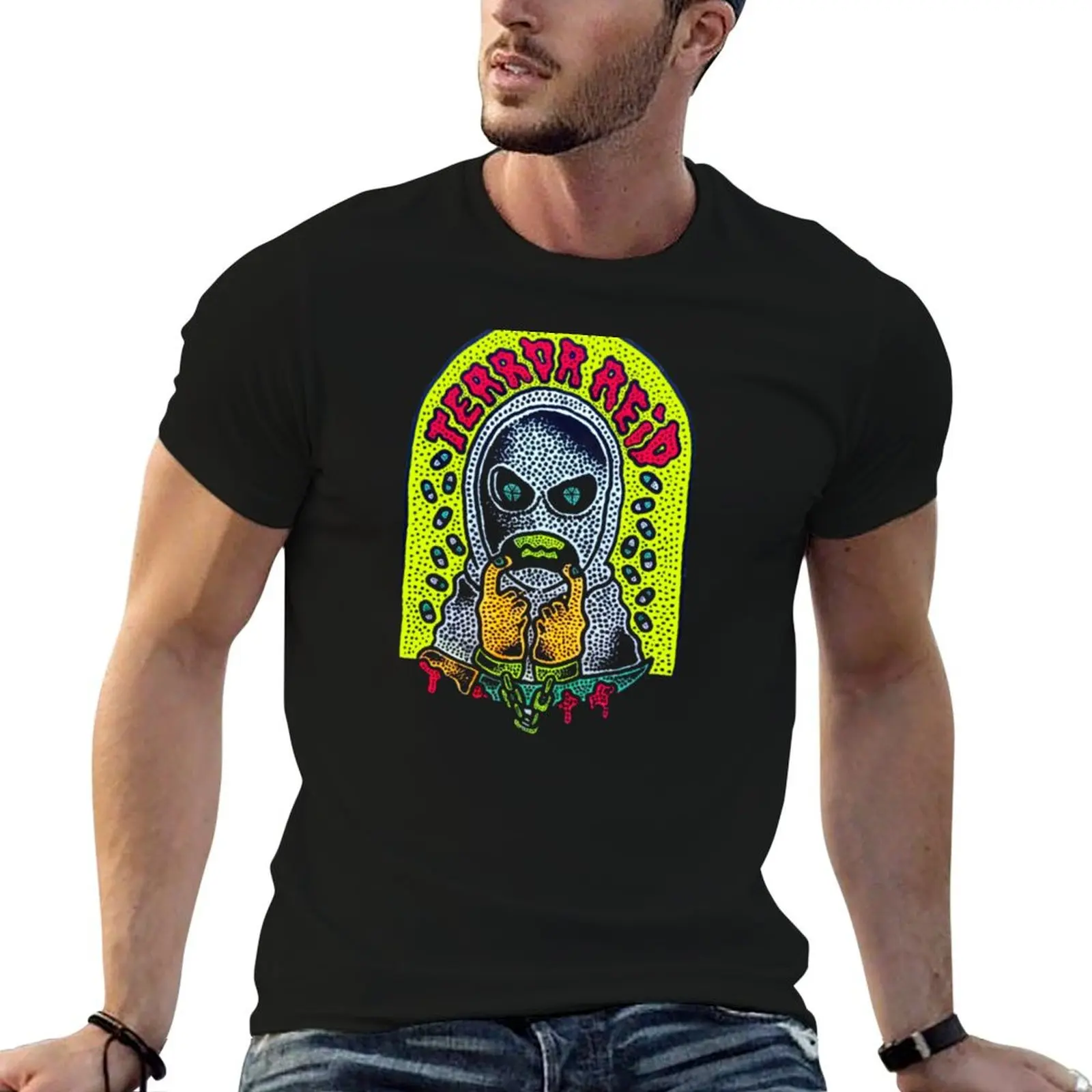 Фото Футболка Terror Reid Shred Essential, повседневная свободная футболка с короткими рукавами №1