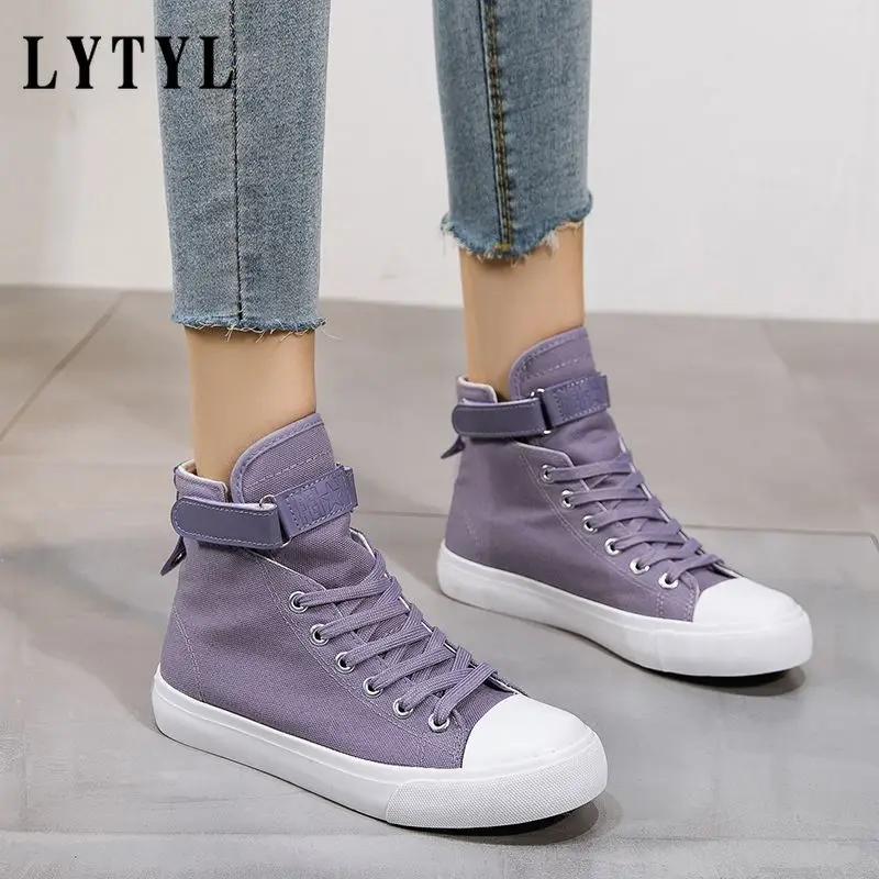 

Spring Shoes Women Platform Sneakers Basket Female Solid Casual Shoes High Top Flat Shoes Sneakers Trainers Zapatos Mujer B1-25