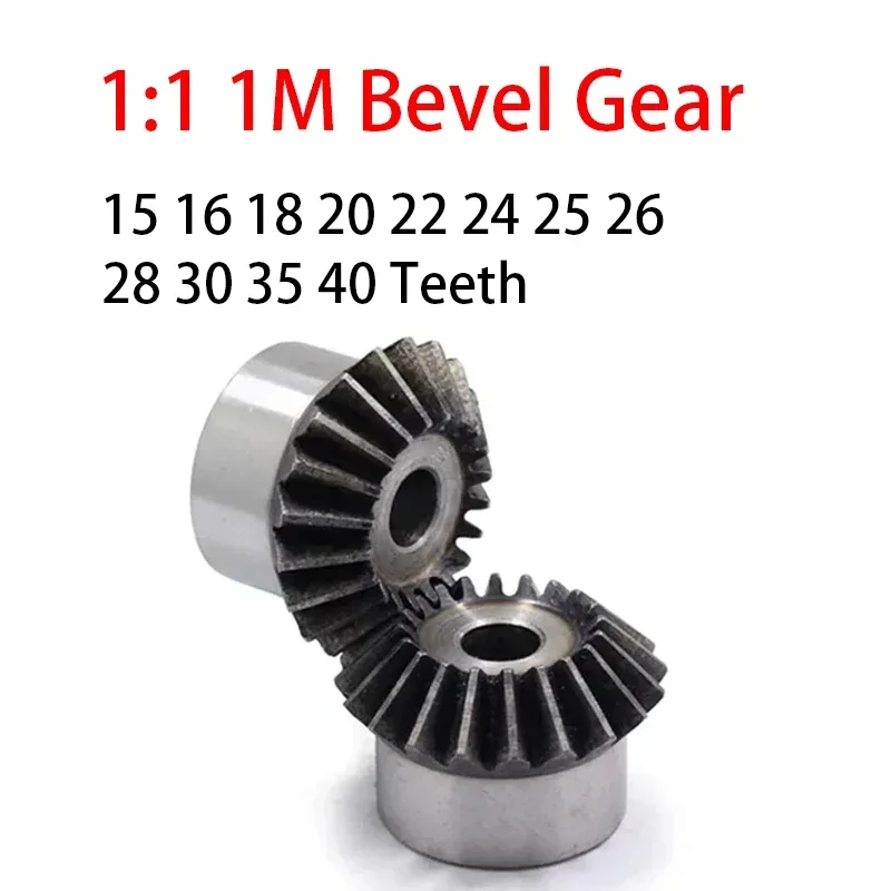 

Стальная коническая шестерня 1 модуль 1:1 90 градусов 15-40 зубов