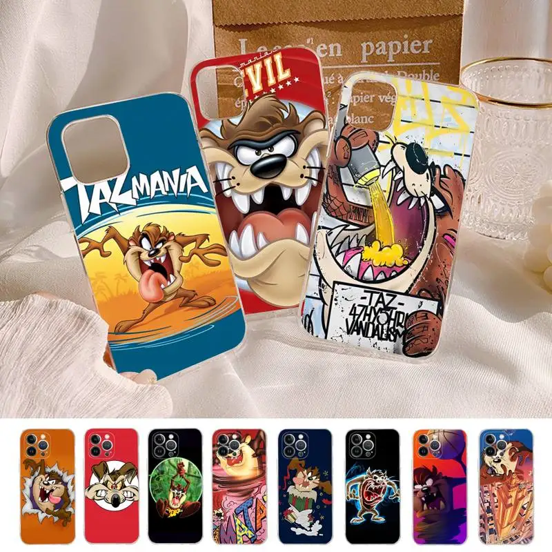 

Anime Tasmanian Devil Phone Case Silicone Soft for iphone 14 13 12 11 Pro Mini XS MAX 8 7 6 Plus X XS XR Cover