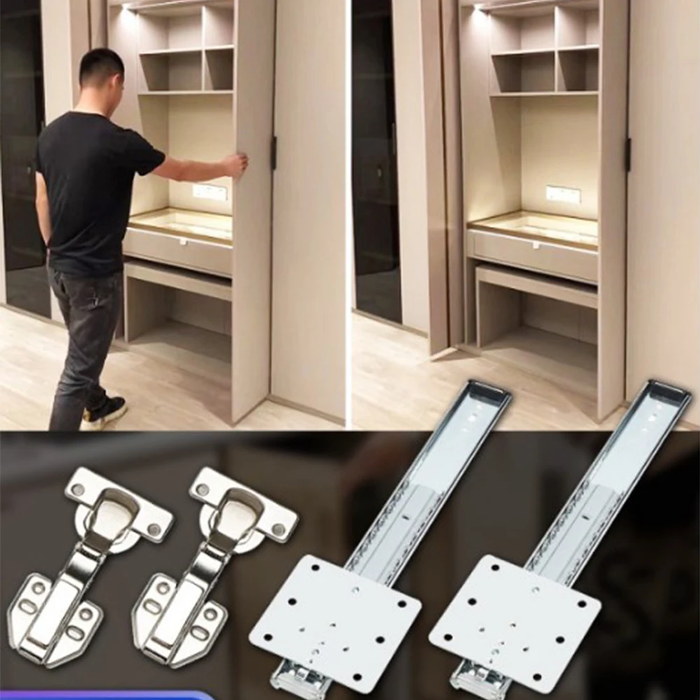Furniture Accessories Soft Close Drawer Slide Solid Steel Ba