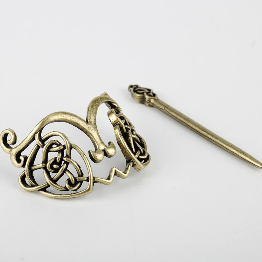 

Hair Celtic Clips Viking Accessories Metal Slideknothairpin Vintage Retro Sticks Hairpins Stick Pin Barrettes Holders Buns