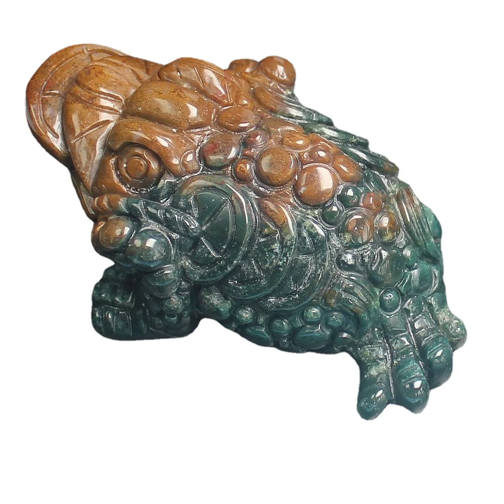 

104 мм Ручная резная Фигурка жабы из индийского агата с драгоценным камнем фигурка жабы С Вырезанным животным декор для офиса и дома