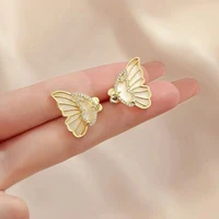 small butterfly ear jackets earrings zircon shell ear cuff earrings cute trendy unusual wrap earrings for women gifts
