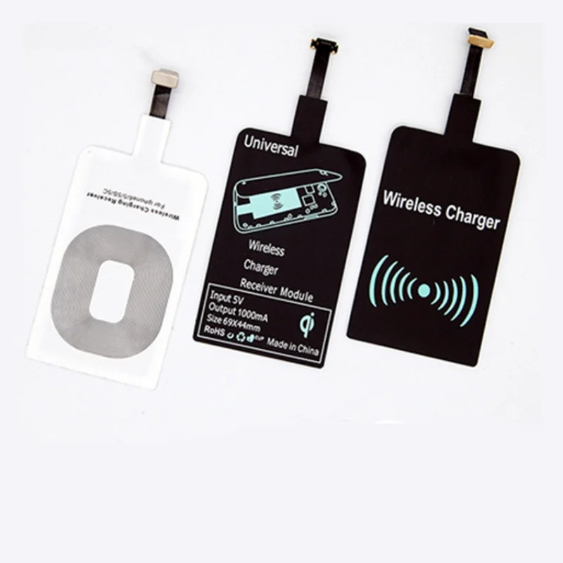 

Qi Wireles Charging receiver For Universal Micro Type C Fast shipping Wireless Charger pad Adapter airpods pro charger