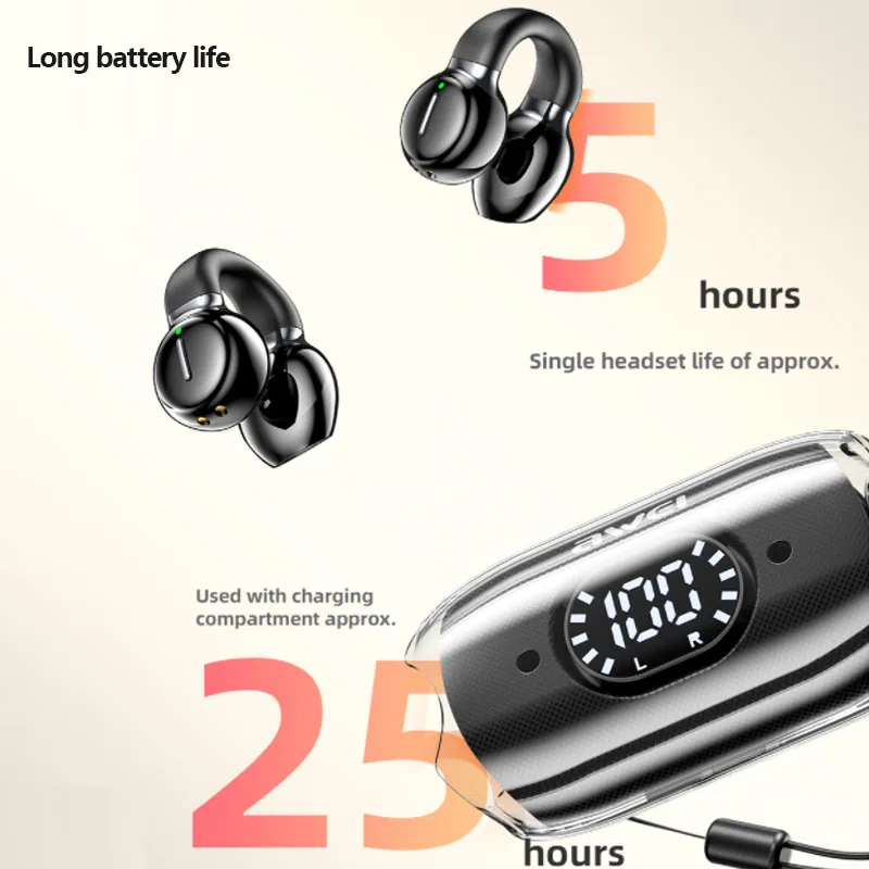 Беспроводные Спортивные Наушники Awei TZ7 с зажимом наушники микрофоном Bluetooth V5.3
