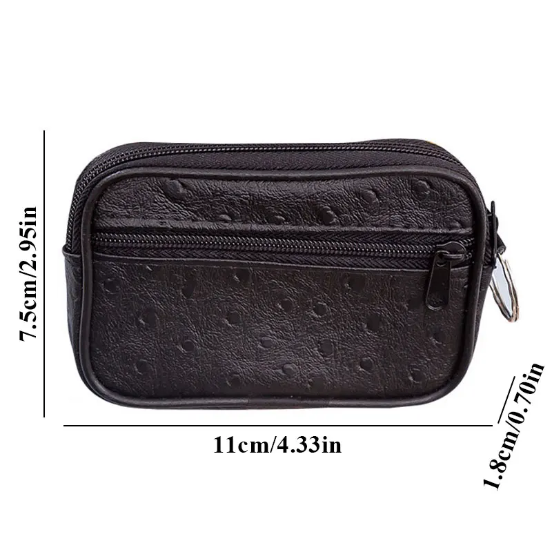 PU Leather Coin Purses Women's Small Change Money Bags Pocket Wallets Key Holder Case Mini Functional Pouch Zipper Card Wallet